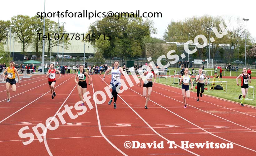 100 metres, 2021 NECAA Middlesbrough Open Meting, Sunday, May 9th. Photo: David T. Hewitson/Sports for All Pics